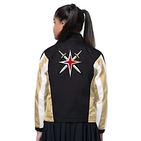 Veste demi-zippée noire/dorée pour fille des Vegas Golden Knights