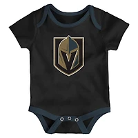 Ensemble de body trois pièces pour nourrissons et nouveau-nés Outerstuff Vegas Golden Knights Triple Header