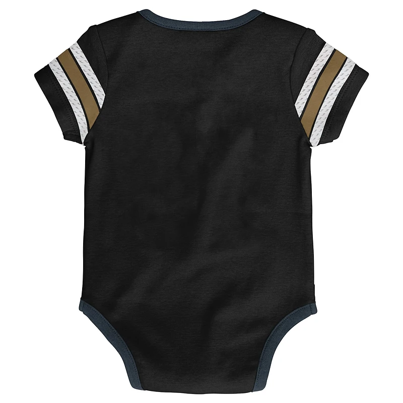 Infant Black Vegas Golden Knights Hockey Jersey Bodysuit