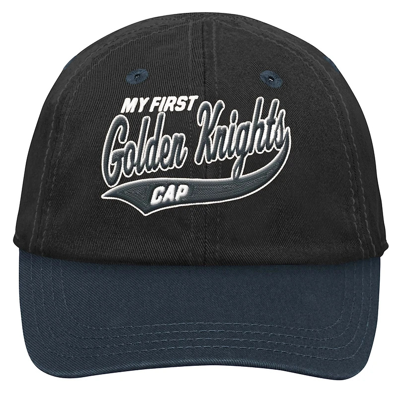 Casquette souple et flexible My First Tail Sweep pour bébé Black Vegas Golden Knights