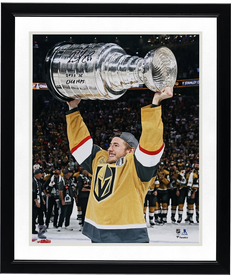Ivan Barbashev Vegas Golden Knights Autographed 2023 Stanley Cup Champions 16" x 20" Raising Cup Photograph with "2023 SC Champs" Inscription