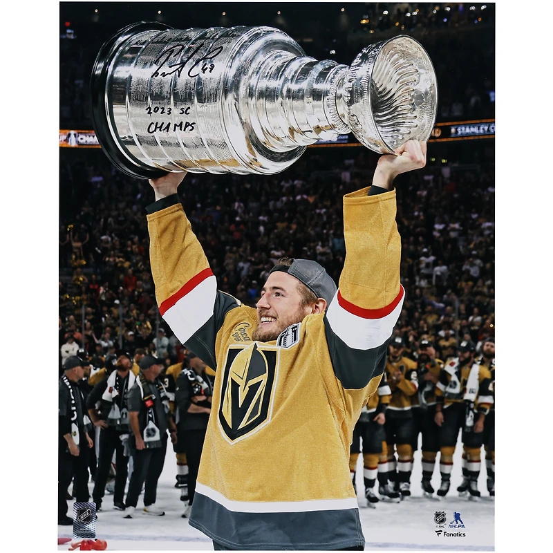 Photographie autographiée de 16" x 20" des champions de la Coupe Stanley 2023 d'Ivan Barbashev des Golden Knights de Vegas avec l'inscription "2023 SC Champs"