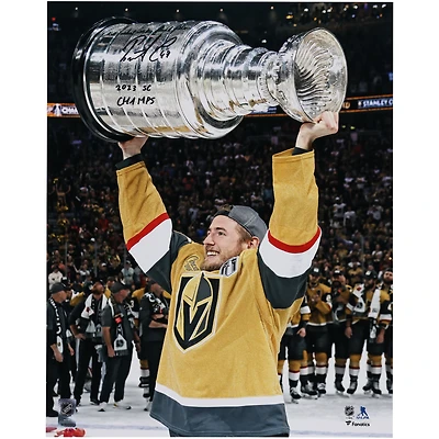 Photographie autographiée de 16" x 20" des champions de la Coupe Stanley 2023 d'Ivan Barbashev des Golden Knights de Vegas avec l'inscription "2023 SC Champs"