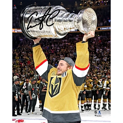 Photographie encadrée de luxe autographiée par Ivan Barbashev des Golden Knights de Vegas lors de la levée de la Coupe Stanley 2023, 8" x 10"
