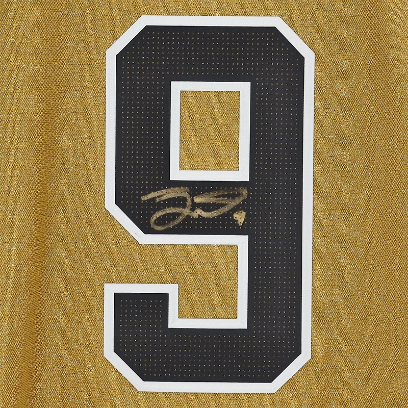 Maillot authentique alternatif dédicacé par Jack Eichel Gold Vegas Golden Knights adidas