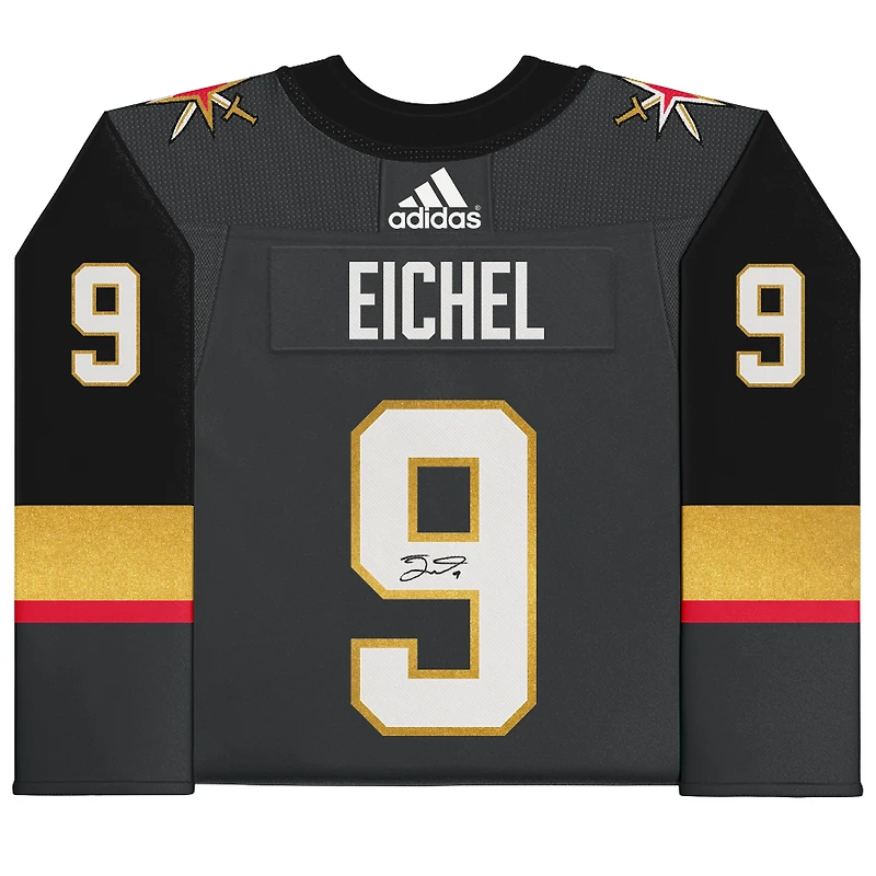 Jack Eichel Gray Vegas Golden Knights Autographed adidas Authentic Jersey