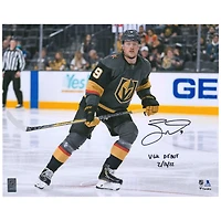 Jack Eichel Vegas Golden Knights - Photographie de début autographiée 16" x 20" avec l'inscription "VGK DEBUT 2/16/22"