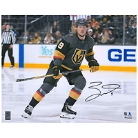 Photographie autographiée de Jack Eichel Vegas Golden Knights pour ses débuts, 16" x 20"
