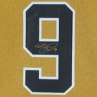 Maillot Adidas authentique doré autographié par Jack Eichel Vegas Golden Knights, champion de la Coupe Stanley 2023, avec écusson de la Coupe Stanley