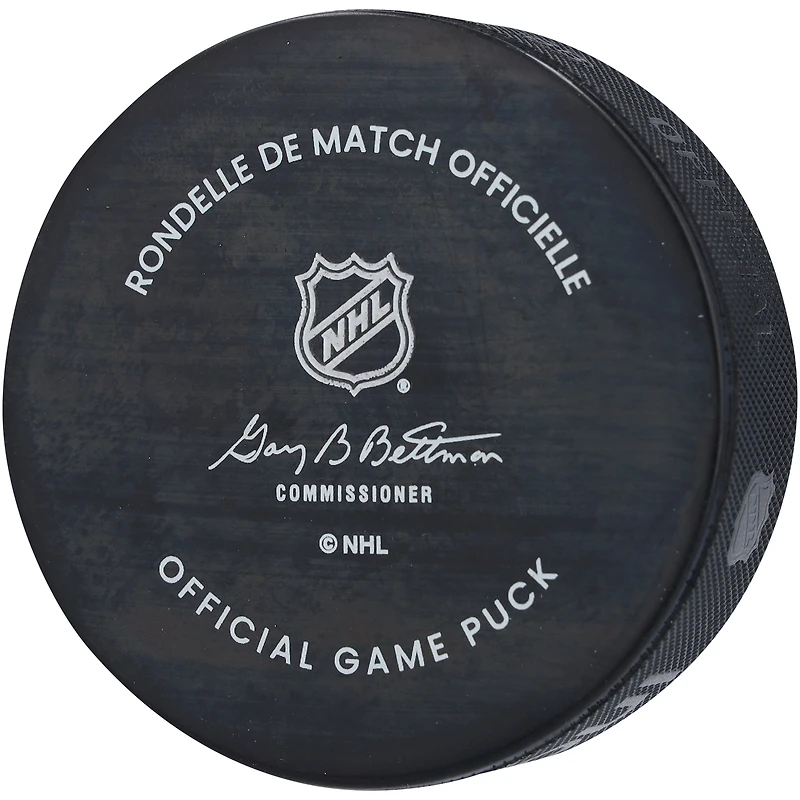 Rondelle de jeu officielle autographiée par Jack Eichel Vegas Golden Knights pour le match des étoiles de la LNH 2024