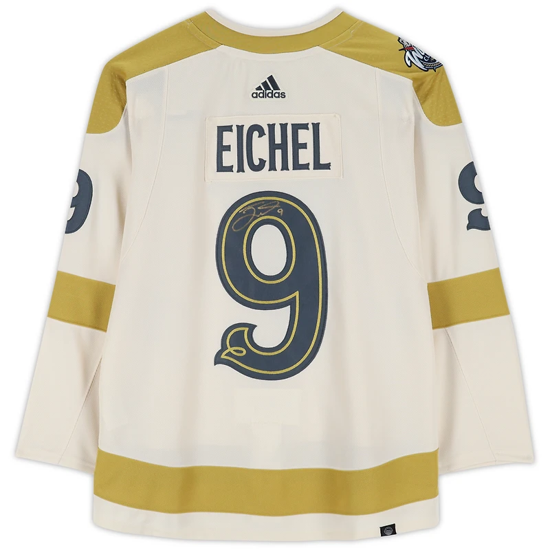 Maillot adidas authentique autographié par Jack Eichel des Vegas Golden Knights pour la Classique d'hiver 2024