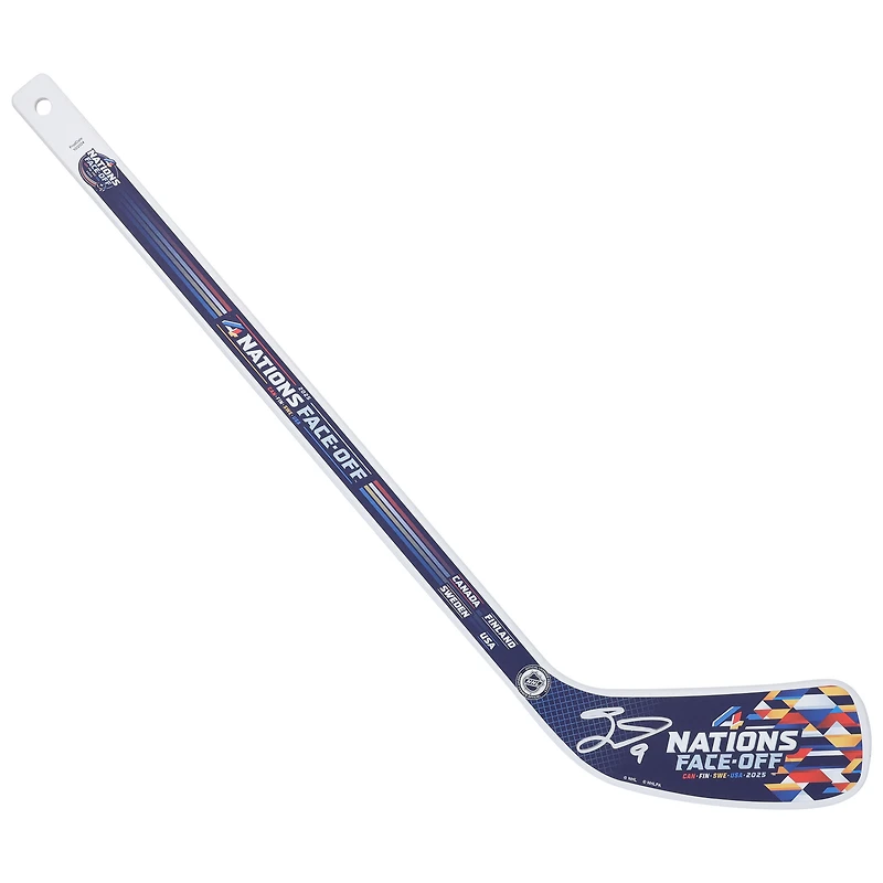 Mini bâton en bois autographié par Jack Eichel Vegas Golden Knights pour la confrontation des 4 nations