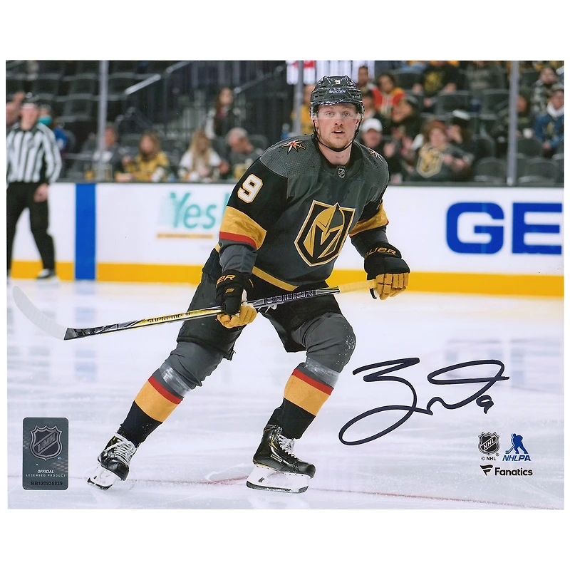Jack Eichel Vegas Golden Knights - Photographie de début autographiée 8" x 10"