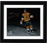 Jack Eichel Vegas Golden Knights Autographed 8" x 10" Gold Jersey Celebration Spotlight Photograph