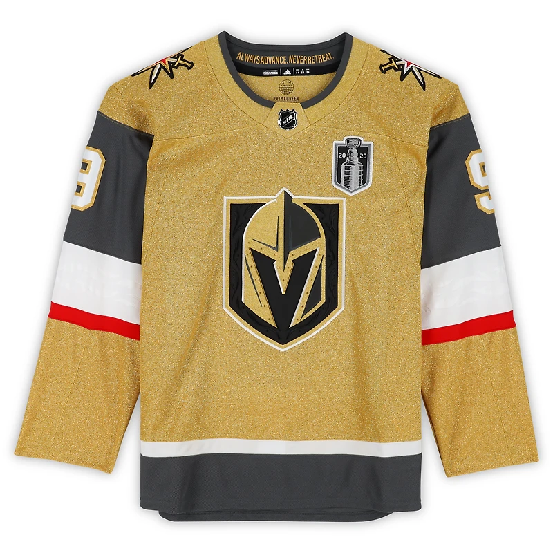 Maillot authentique Adidas autographié par Jack Eichel Vegas Golden Knights avec plusieurs inscriptions - Édition limitée à 26 exemplaires