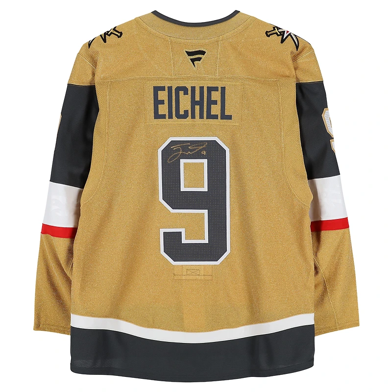 Jack Eichel Vegas Golden Knights Autographed Gold Fanatics Authentic Pro Jersey