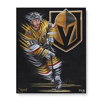 Impression giclée sur toile embellie de Jonathan Marchessault Vegas Golden Knights 16" x 20" - Art par Eric Sevigny