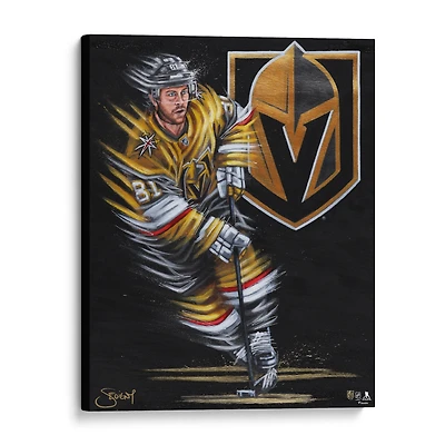 Impression giclée sur toile embellie de Jonathan Marchessault Vegas Golden Knights 16" x 20" - Art par Eric Sevigny
