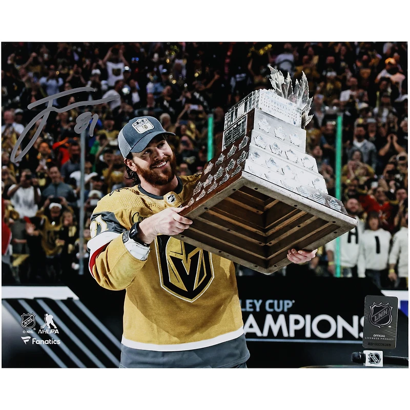 Photographie autographiée de Jonathan Marchessault des Golden Knights de Vegas, champions de la Coupe Stanley 2023