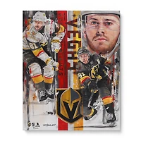 Jonathan Marchessault Vegas Golden Knights Stretched 16" x 20" Embellished Canvas Giclee Print - Art by David Arrigo