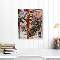 Jonathan Marchessault Vegas Golden Knights Stretched 16" x 20" Embellished Canvas Giclee Print - Art by David Arrigo