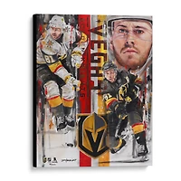 Jonathan Marchessault Vegas Golden Knights Stretched 16" x 20" Embellished Canvas Giclee Print - Art by David Arrigo
