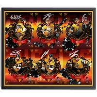 Photographie encadrée autographiée de 16" x 20" de Jonathan Marchessault, William Karlsson, Reilly Smith, Shea Theodore, Brayden McNabb et William Carrier, champions de la Coupe Stanley 2023 des Golden Knights de Vegas