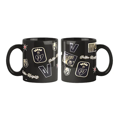 Logo Brands Vegas Golden Knights 2-Pack 15oz. Color Mug Set