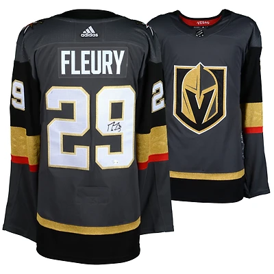 Marc-Andre Fleury Vegas Golden Knights Autographed Black Adidas Authentic Jersey