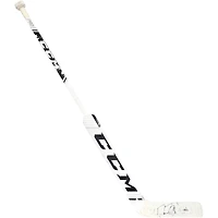 Bâton CCM blanc autographié par Marc-André Fleury des Golden Knights de Vegas contre les Coyotes de l'Arizona le 1er mai 2021 - Victoire en carrière n° 489