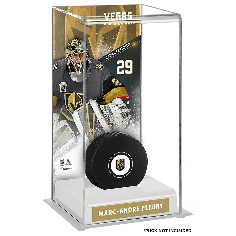 Marc-Andre Fleury Vegas Golden Knights Deluxe Grand étui pour rondelle de hockey