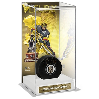 Vitrine de luxe non signée pour le trophée Vézina 2021 de Marc-André Fleury des Vegas Golden Knights