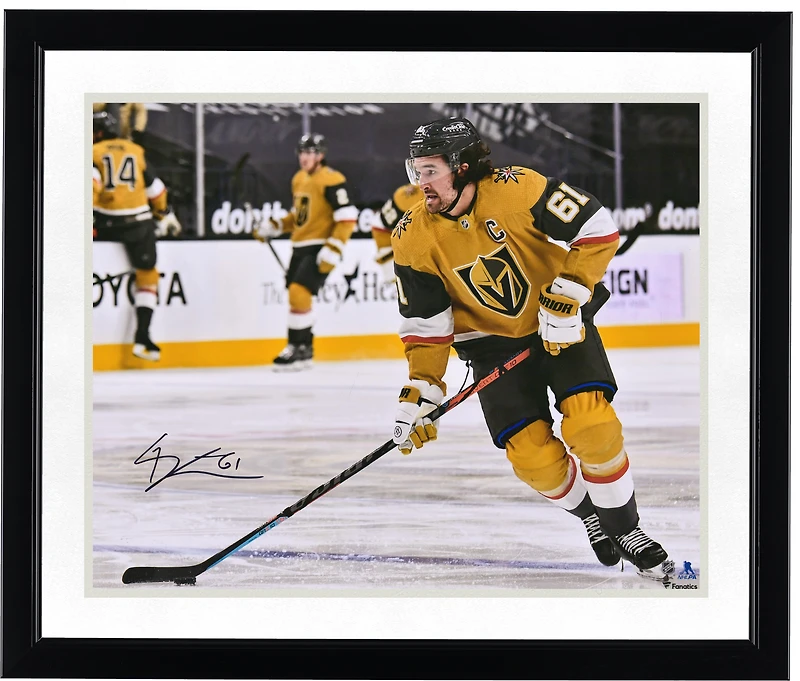 Mark Stone Vegas Golden Knights Autographed 16" x 20" Gold Jersey Skating Photograph