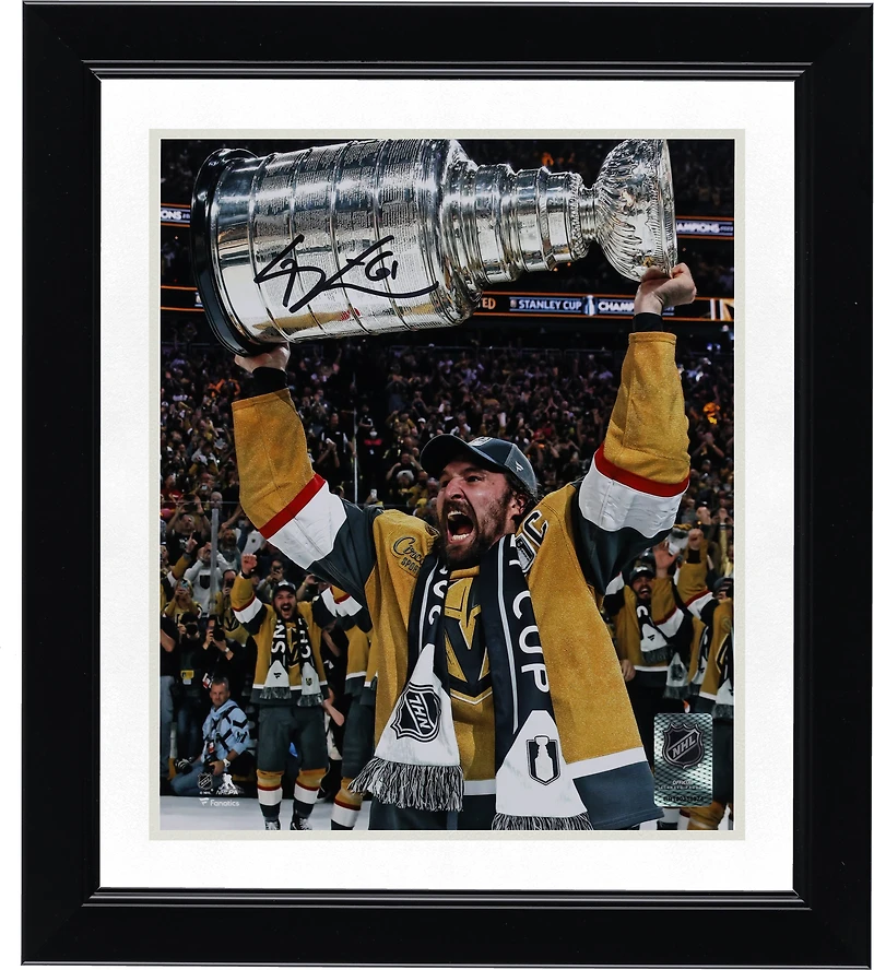 Mark Stone Vegas Golden Knights Autographed 2023 Stanley Cup Champions 8" x 10" Raising Cup Photograph