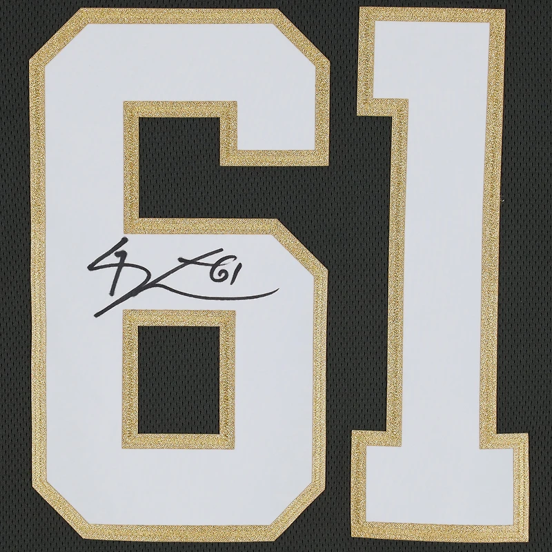 Maillot Breakaway des Fanatics noirs autographiés par Mark Stone Vegas Golden Knights