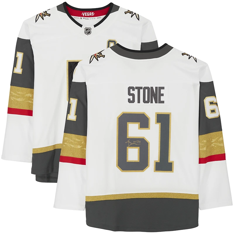 Maillot blanc dédicacé par Mark Stone Vegas Golden Knights Fanatics Breakaway