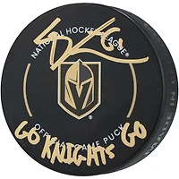 Mark Stone Vegas Golden Knights Autographed Official Game Puck with "Go Knights Go" Inscription