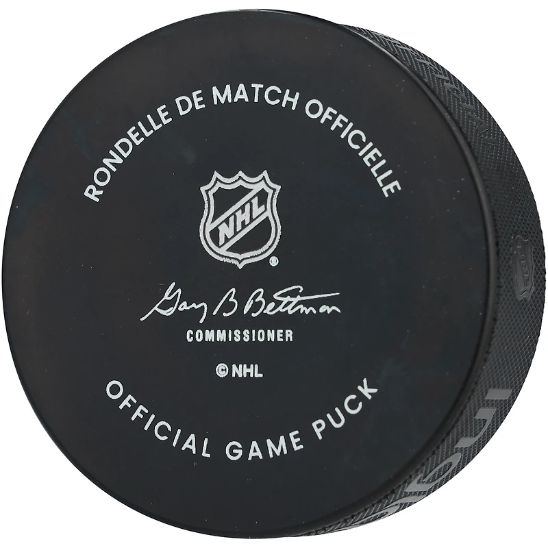 Mark Stone Vegas Golden Knights Autographed Official Game Puck with "Go Knights Go" Inscription
