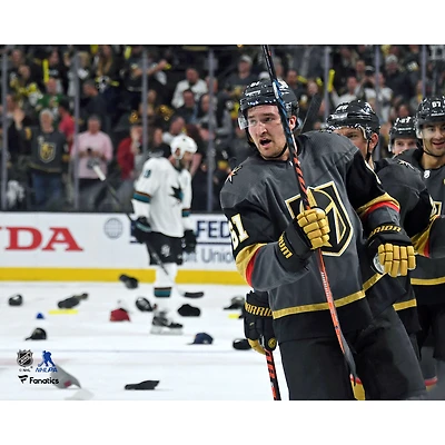 Mark Stone Vegas Golden Knights Unsigned 2019 Stanley Cup Playoffs Hat Trick vs. San Jose - 1st Postseason Franchise History