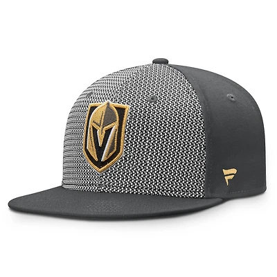 Men's Fanatics  Gray Vegas Golden Knights Versalux Fitted Hat