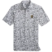 Men's johnnie-O  Black/White Vegas Golden Knights Slapshot Polo