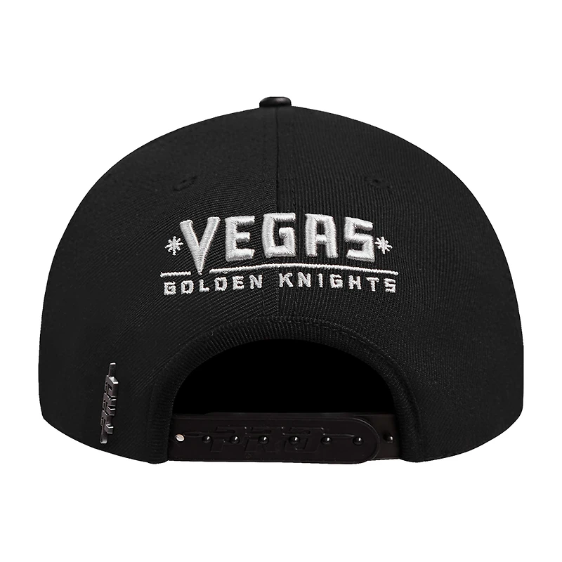 Men's Pro Standard  Cream Vegas Golden Knights French Terry Snapback Hat