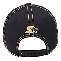 Men's Starter  Black Vegas Golden Knights Sphere II Curved Starfit Adjustable Hat
