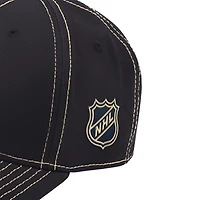 Men's Starter  Black Vegas Golden Knights Sphere II Curved Starfit Adjustable Hat