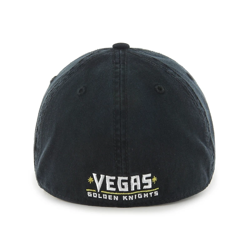 Casquette '47 Black Vegas Golden Knights Classic Franchise Flex pour homme