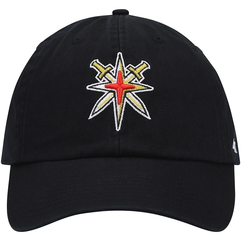 Casquette réglable '47 Black Vegas Golden Knights Clean Up pour homme