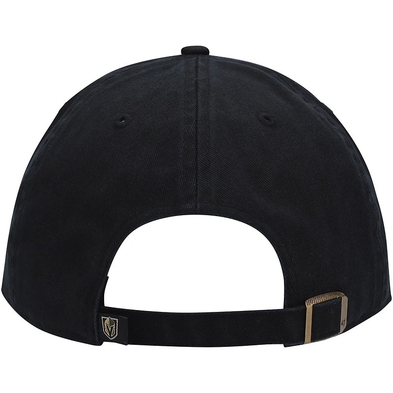 Casquette réglable '47 Black Vegas Golden Knights Clean Up pour homme
