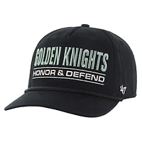 Men's '47 Black Vegas Golden Knights OHT Military Appreciation Homeland Honor and Defend Hitch Adjustable Hat