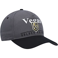 Men's '47 Charcoal/Black Vegas Golden Knights Super Hitch Adjustable Snapback Hat
