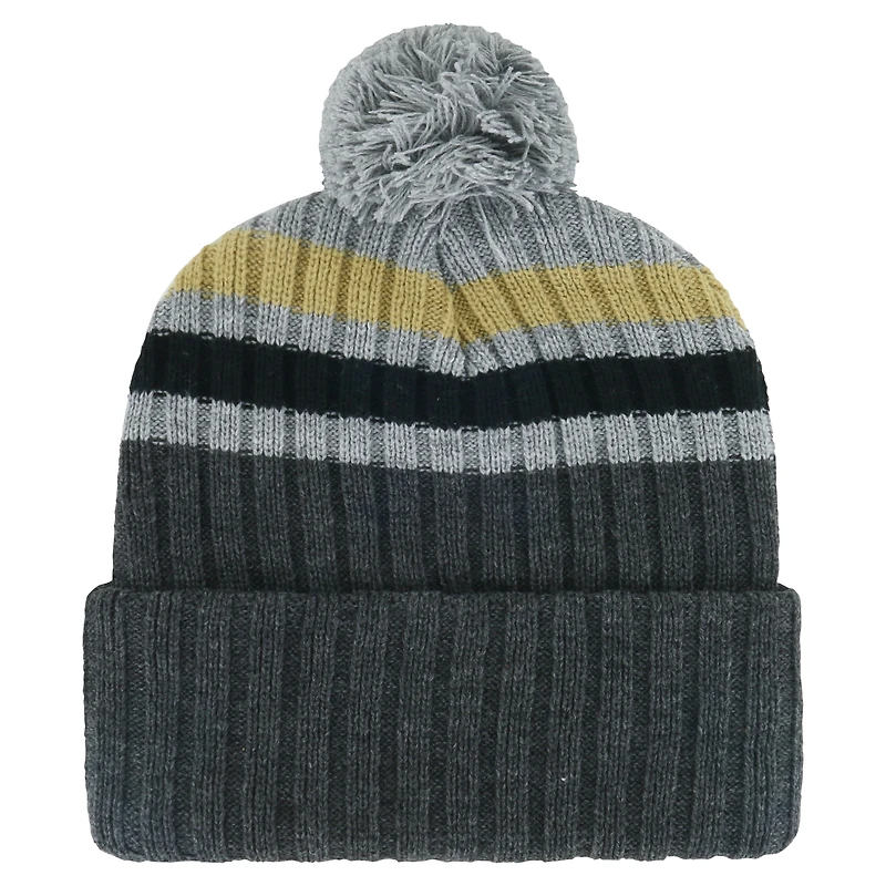 Bonnet en tricot à revers avec pompon '47 Vegas Golden Knights Stack Patch pour hommes
